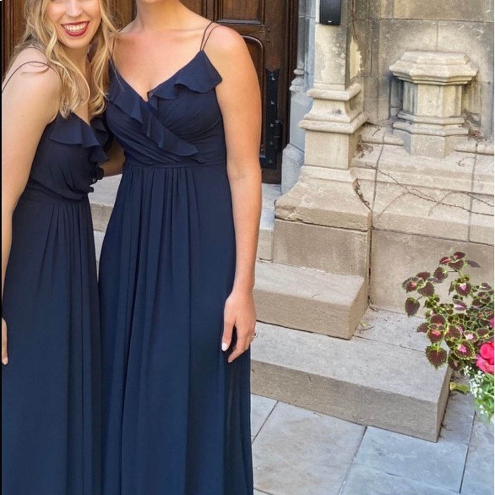 floor length dress (dark blue)